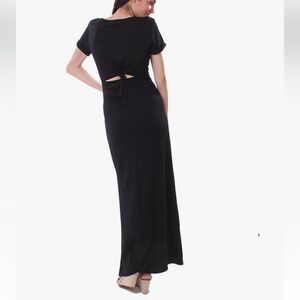 Michael Stars Twisted Back Tee Shirt Maxi Dress